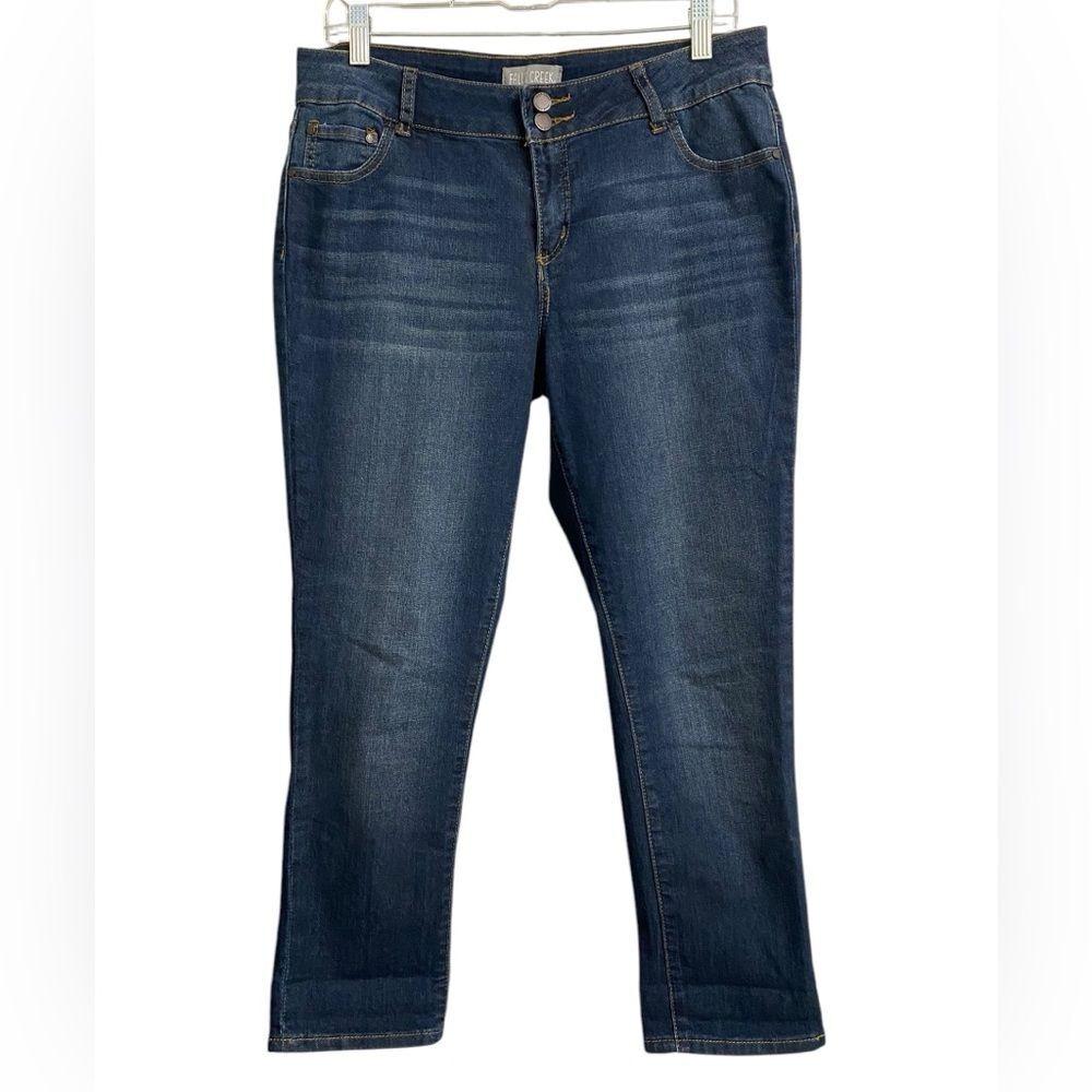 Falls Creek Classic Straight Jeans Women's Size 10 Whiskering Everyday Casual